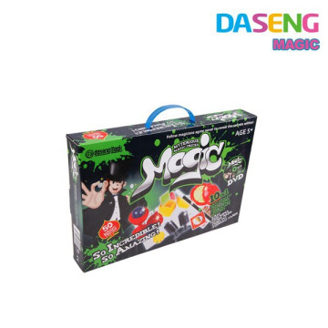 Kinder Jungen Magier Magic Tricks Set Kit Box Spiel für Kinder Plastikspielzeug